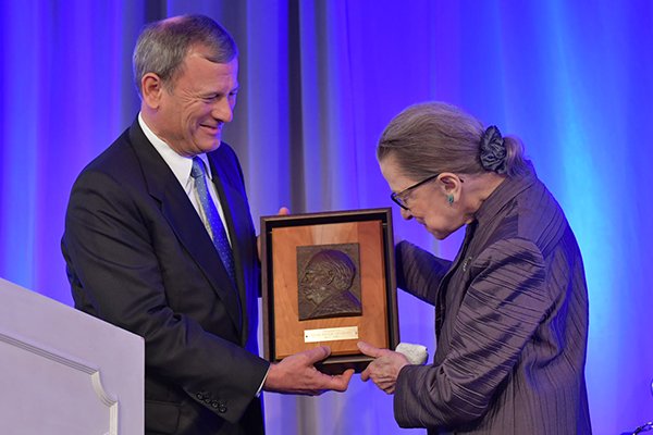 Associate Justice Ruth Bader Ginsburg Receives Friendly Medal
