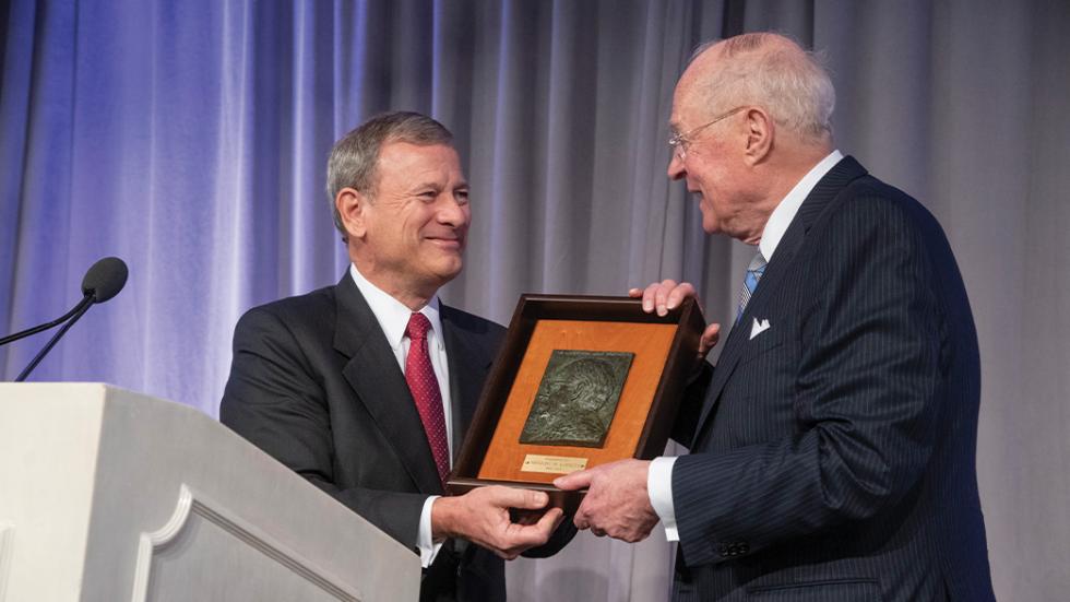 Chief Justice of the United States John G. Roberts, Jr. and Associate Justice Anthony Kennedy
