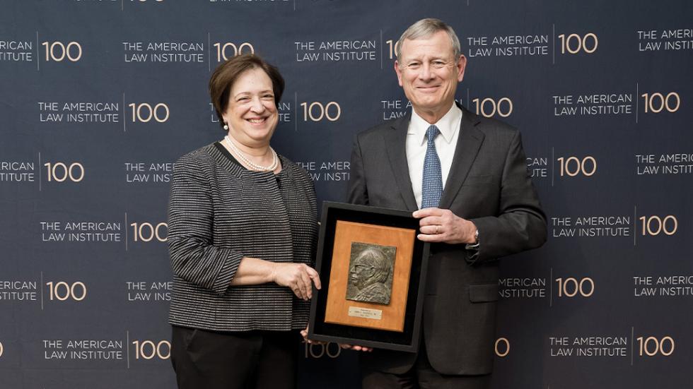Associate Justice Elena Kagan and Chief Justice of the United States John G. Roberts, Jr.